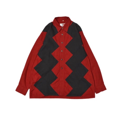 Vintage Metal Button Design L/S Shirt
