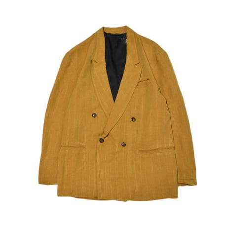 EURO Vintage Linen Double Breasted Tailored Jacket