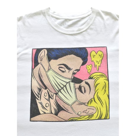 Pop Art Masked Lover Graphic T-Shirt