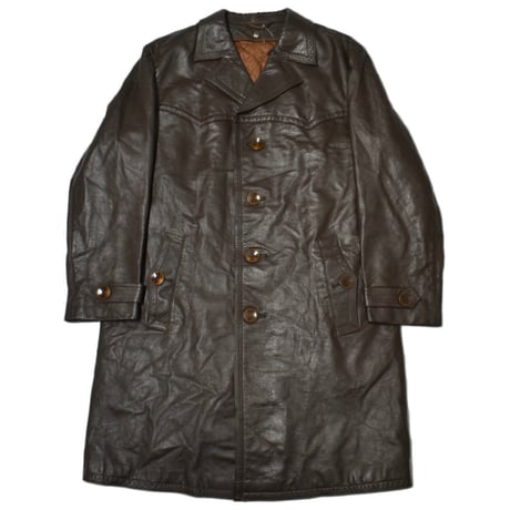 EURO Vintage Leather Officer Coat