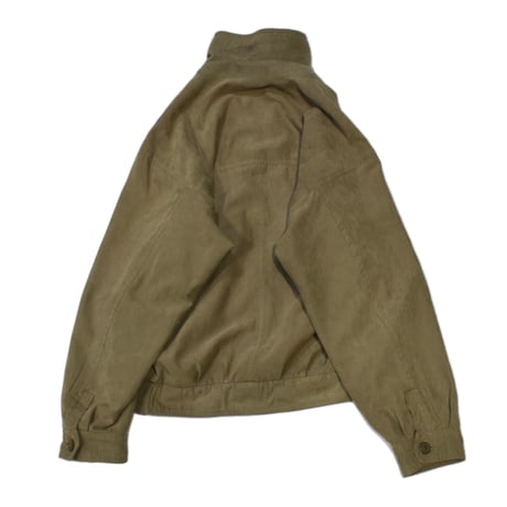 Olive Khaki Utility Stand-Collar Jacket
