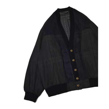 EURO Layered Plaid Cardigan Jacket