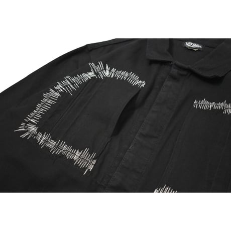 "Remake by VERS" Irregular Embroidery French Work Jacket