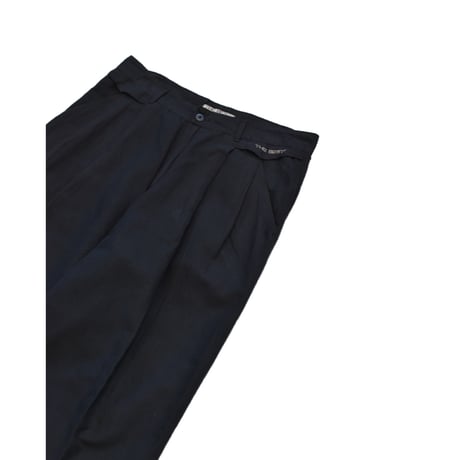 EURO Vintage Linen Blend Wide Two Tuck Slacks