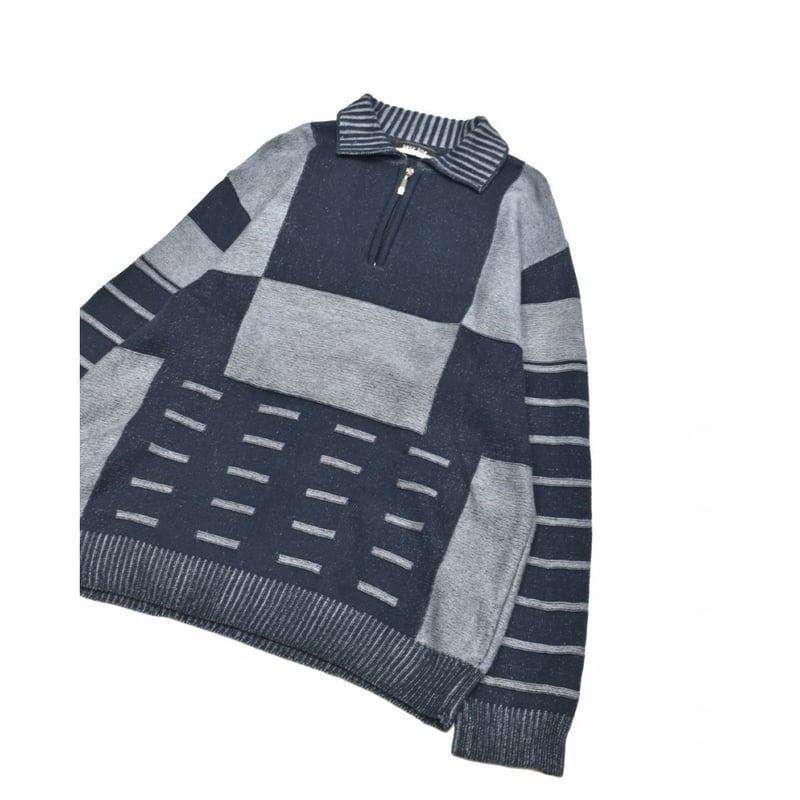 Patchwork Half-Zip Knit | 水戸 古着屋 VERS｜リメイク＆セレクト