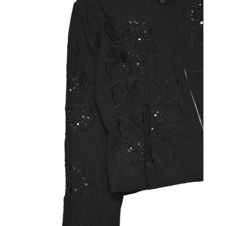 Flower Embroidery Design Jacket