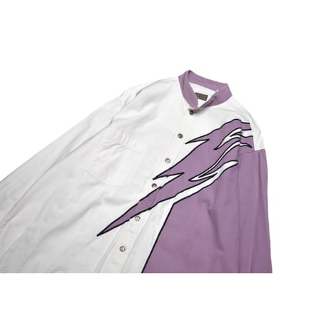 Vintage Embroidery Stand Collar L/S Shirt