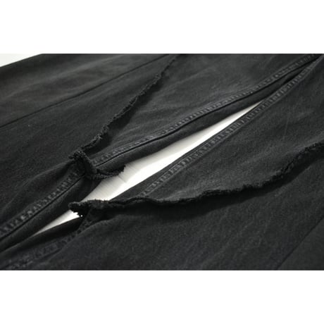 "Remake by VERS" Fringe Damage Flare Denim Pants