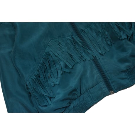 Vintage Fringe Silk Blouson