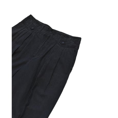 Vintage Ramie Blend Wide Two Tuck Slacks