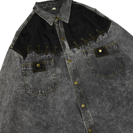 Switching Western Denim Shirt