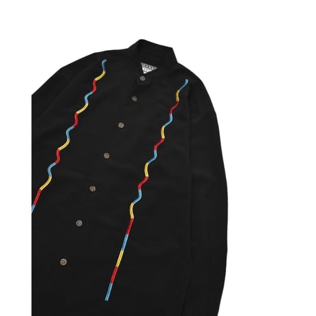 Embroidery Fly Front L/S Shirt