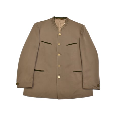 EURO Vintage Embroidery Tyrolean Jacket -Metal Coin Button-
