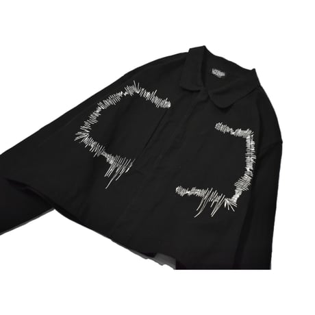 "Remake by VERS" Irregular Embroidery French Work Jacket