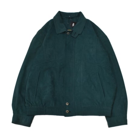 Dark Teal Suede-Touch Utility Jacket