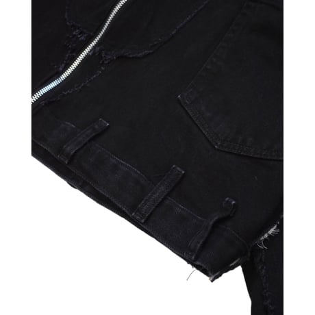 “Remake by VERS” Utility Denim Hoodie Jacket
