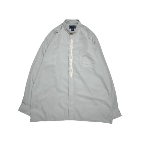 Vintage Embroidery Fly Front L/S Shirt