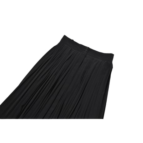 Vintage Black Pleats Skirt