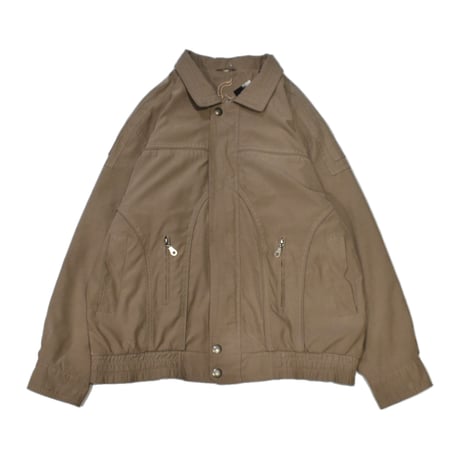 Light Brown Utility Collar Jacket
