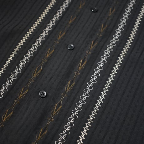 Embroidery Stand Collar L/S Shirt