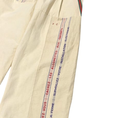 "Remake by VERS" French Antique Linen Wide Flare Pants