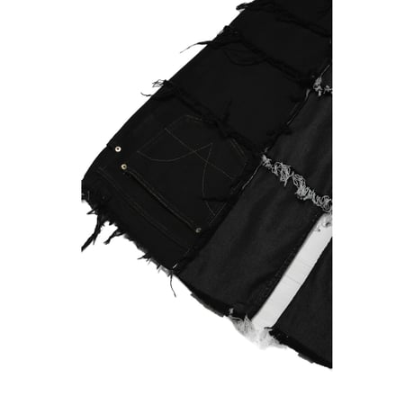 "Remake by VERS" Destroyed Docking Flare Denim Pants