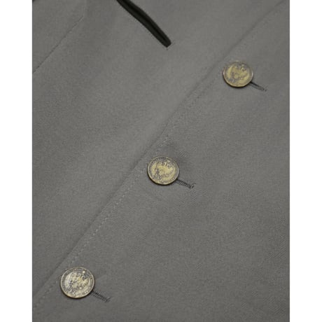 EURO Vintage Embroidery Tyrolean Jacket -Metal Coin Button-