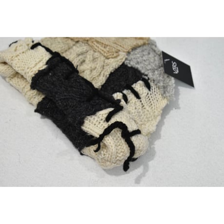 "Remake by VERS" Patch Design Aran Knit Cap