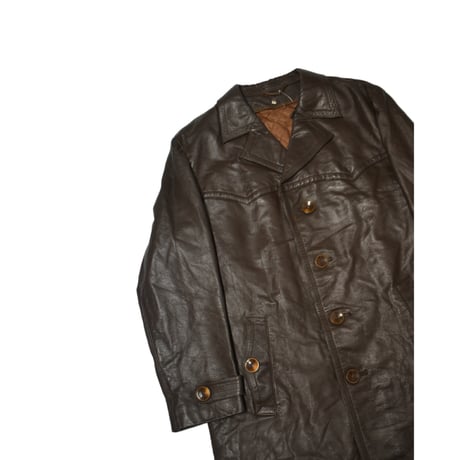 EURO Vintage Leather Officer Coat