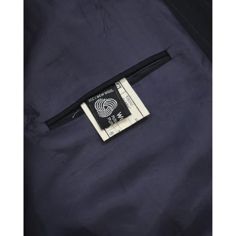 EURO Vintage Pinstripe Double Breasted Tailored SET UP -Navy-
