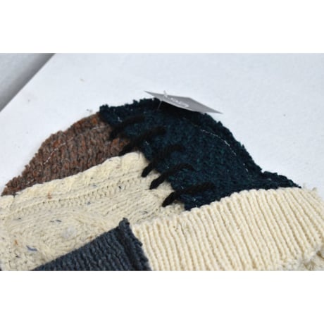"Remake by VERS" Patch Design Aran Knit Cap