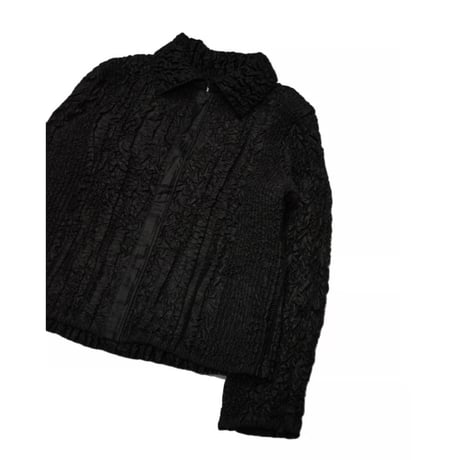 Popcorn Textured Zip Jacket
