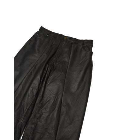 “Remake by VERS” Leather Flare wide Pants