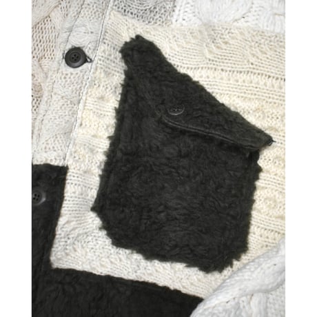 "Remake by VERS" Rebuild Knit Field Jacket
