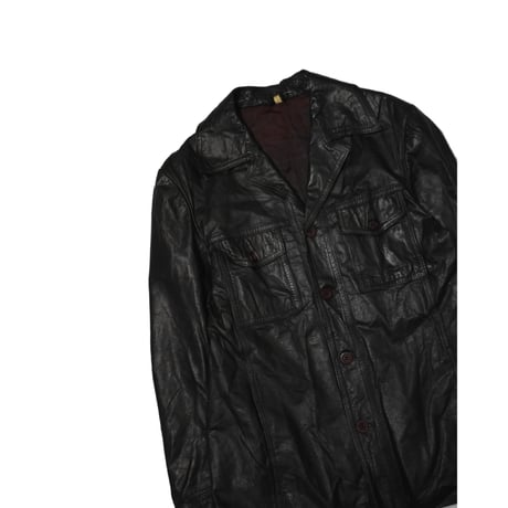 Vintage Leather Safari Jacket