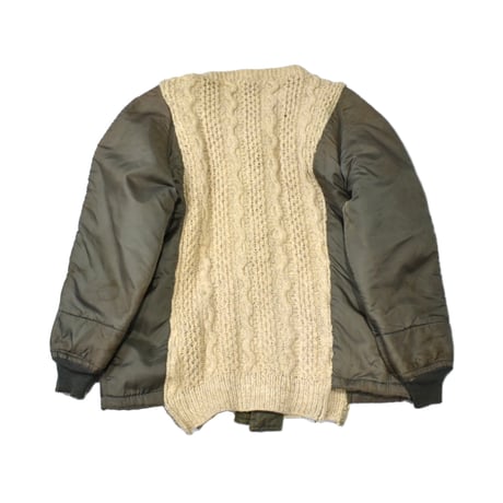 "Remake by VERS" Rebuild Military Wear – Aran Knit Docking Jacket