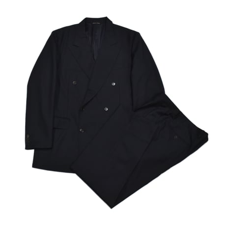 EURO Vintage Italian Double Breasted Tailored SET UP -Navy-