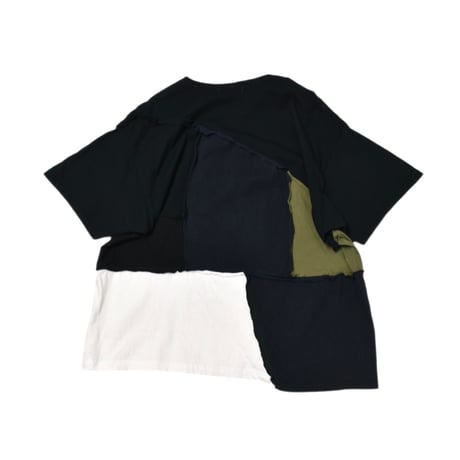 “Remake by VERS” Patchwork Accident Tee
