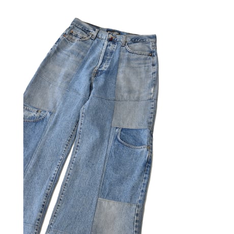 "Remake by VERS" Switching Flare Denim Pants