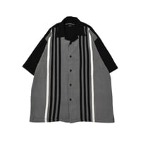 Switching Design Open Collar S/S Shirt