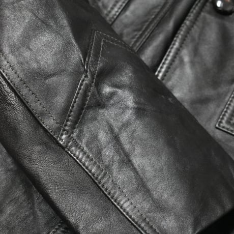 Vintage Leather Safari Jacket