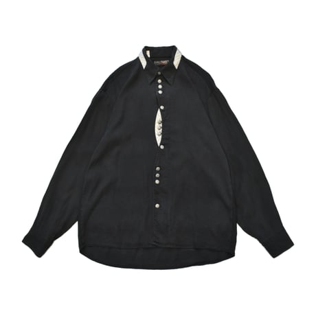 EURO Vintage Metal Button Dress L/S Shirt