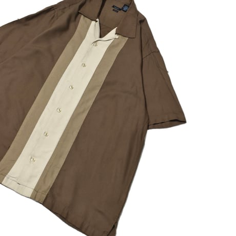 Switching Open Collar S/S Shirt