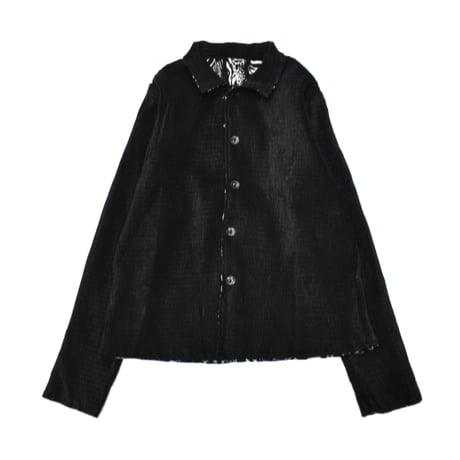 Popcorn Textured Button Jacket
