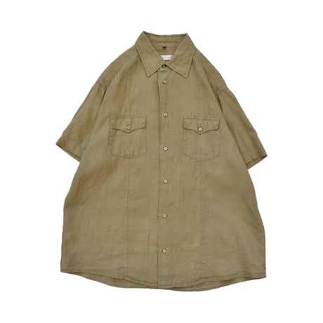 Sand Beige Linen S/S Shirt