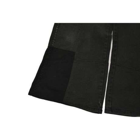 "Remake by VERS" Switching Flare Denim Pants