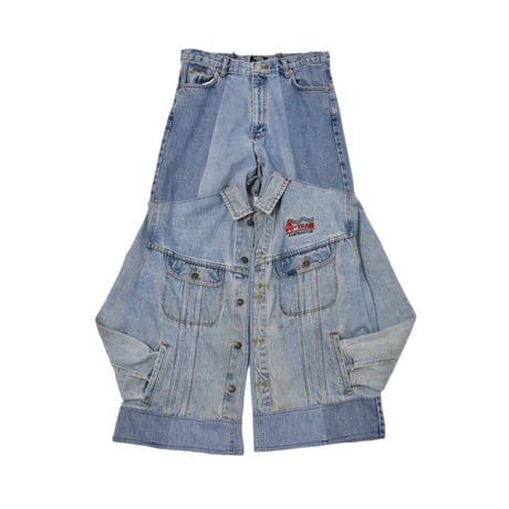 "Remake by VERS" Docking Wide Denim Pants
