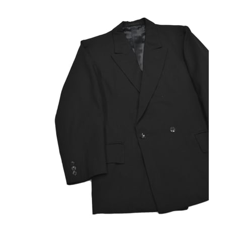 EURO Vintage Double Breasted Tailored SET UP -Black-