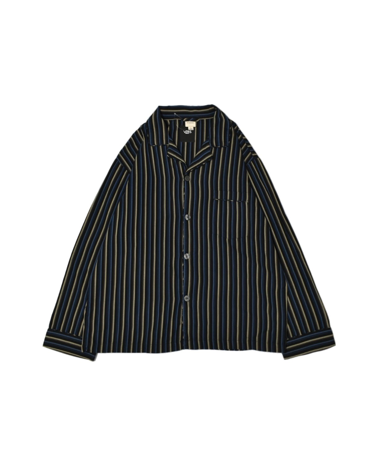 Open Collar Stripe Pajamas Shirt | 水戸 古着屋 VERS｜
