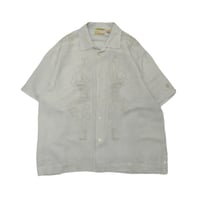 Embroidery Open Collar S/S Shirt